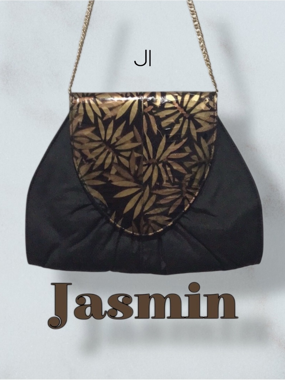 JASMIN Genuine Snakeskin Flap Shoulder Bag VINTAGE